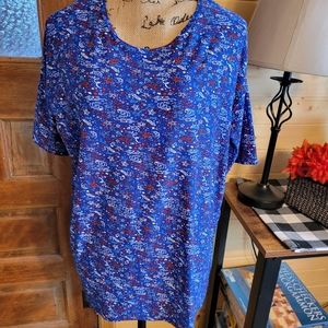 NWT LuLaRoe Irma shirt sz XX SMALL- Patriotic